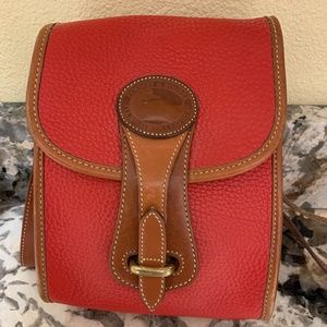 Red authentic Dooney Bourke cross body bag